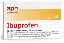 InterPharm Arzneimittel Ibuprofen apodiscounter 400mg Schmerztabletten