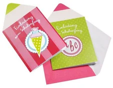 Roth Einladungskarte Schulanfang Stift\" pink-grün (679661)