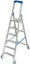 Krause Stabilo Stufen-Stehleiter fahrbar 6 Stufen