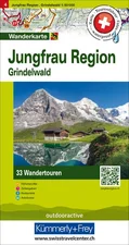 Kümmerly & Frey Wanderkarte 04 Jungfrau Region Grindelwald 1 : 50 000 (ISBN:9783828309494)