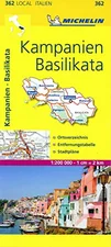 Travel House Media Michelin Lokalkarte Kampanien - Basilikata 1 : 200 000 (ISBN:9782067126541)