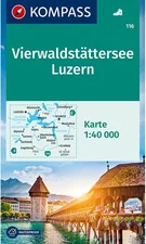 KOMPASS Wanderkarte 116 Vierwaldstätter See Luzern 1:40.000 (ISBN:9783850269681)