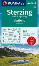 KOMPASS Wanderkarte 058 Sterzing und Umgebung Vipteno e dintorni 1:25.000 (ISBN:9783991219774)