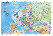 Stiefel Eurocart Staaten Europas, politisch 1 : 7 500 000 Kleinformat ohne Metallstäbe (ISBN: 978-3-929627-43-5)