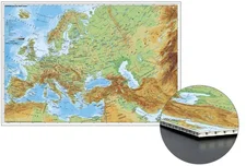 Stiefel Eurocart Kleinformat Europa und der Nahe Osten physisch zum Pinnen auf Wabenplatte Planokarte