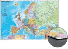 Stiefel Eurocart Staaten Europas zum Pinnen auf Wabenplatte Planokarte