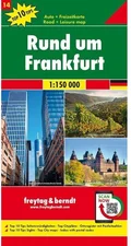 Freytag & Berndt Rund um Frankfurt Autokarte 1:150.000 Top 10 Tips Blatt 14 (ISBN: 978-3-70-791814-4)