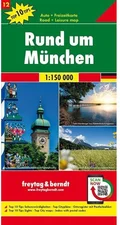 Freytag & Berndt Rund um München Autokarte 1:150.000 Top 10 Tips Blatt 12 (ISBN: 978-3-70-791812-0)