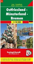 Freytag & Berndt Ostfriesland - Münsterland - Bremen Autokarte 1:150.000 Blatt 3 (ISBN: 978-3-70-791803-8)