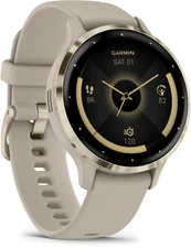Garmin Venu 3S French Gray/Softgold Silikon-Armband