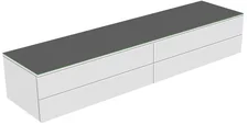 Keuco Edition 400 Sideboard 31772, 4 Auszüge, 2100 x 382 x 535 mm, Korpus/Front: Weiß Struckturlack / Anthrazit Glas matt - 31772710000