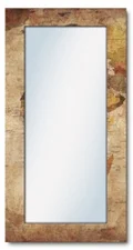Art-Land Weltkarte Spiegel 60,4 cm x 120,4 cm x 1,6 cm, braun (66502705-0)