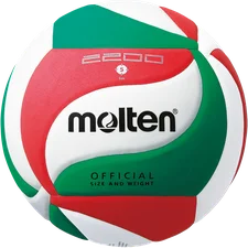 Molten Volleyball Trainingsball V5M2200 Weiß/Grün/Rot Gr. 5