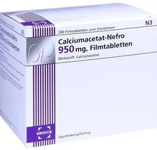 Medice Calciumacetat Nefro 950 mg Tabletten (200 Stk.)