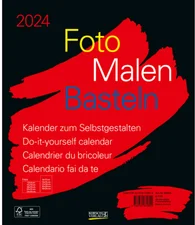 Korsch Foto Malen Basteln Bastelkalender Schwarz Groß 2024