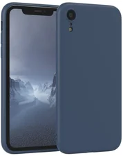Eazy Case TPU Hülle für Apple iPhone XR 6,1 Zoll, Schutzhülle mit Kameraschutz telefonhülle elastisch Bumper Dunkelblau