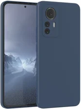 Eazy Case TPU Hülle für Xiaomi 12 Pro 6,73 Zoll, Schutzhülle mit Kameraschutz telefonhülle elastisch Bumper Dunkelblau