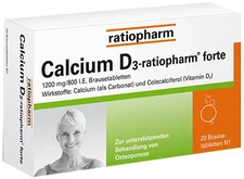 ratiopharm Calcium D3 Forte Brausetabletten (100 Stk.)